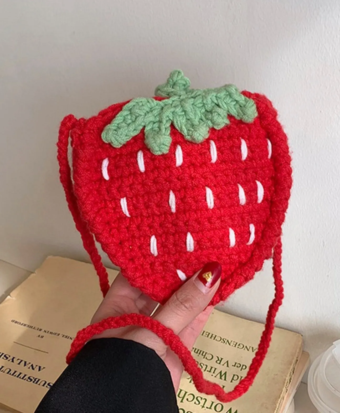 Strawberry Crocheted Bag - Two Colors