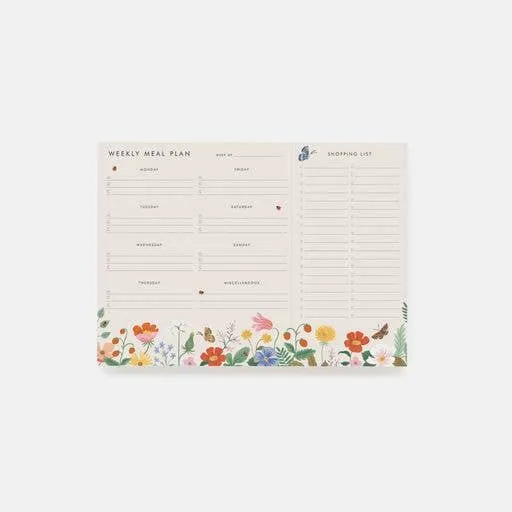 Strawberry Fields Meal Planner Notepad