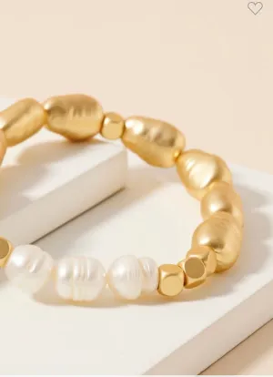 Stretch bracelet gold