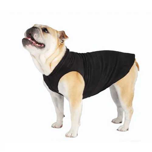Stretch Fleece Pullover — Black