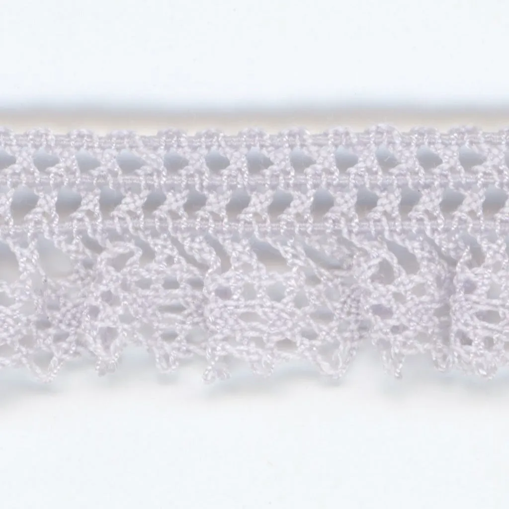 Stretch Torchon Lace #93 Silver Rose