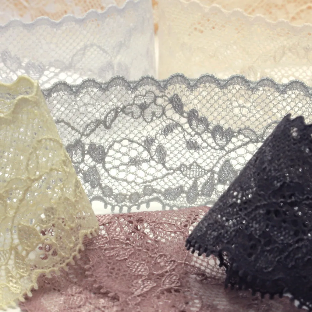 Stretch Trimming Lace #01 White