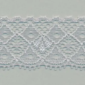 Stretch Trimming Lace #100 Pale Silver