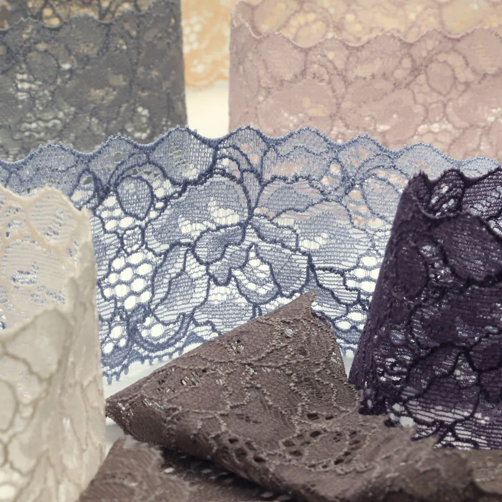 Stretch Trimming Lace #159 Medium Gray