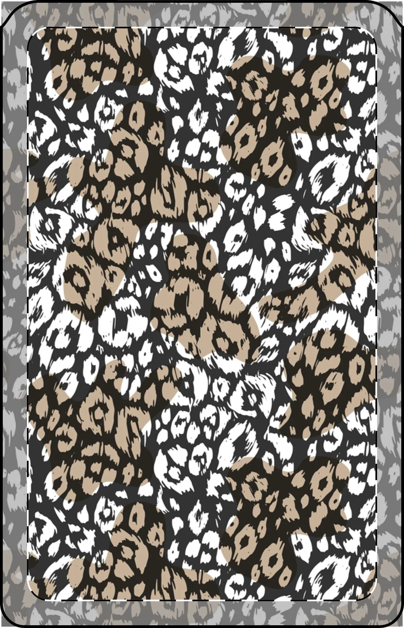Stylish Vegan Wallet - Leopard Print, MagSafe® Compatible