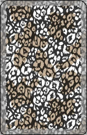 Stylish Vegan Wallet - Leopard Print, MagSafe® Compatible