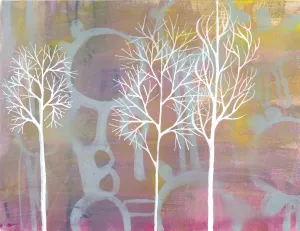 Sugar Forest   Original Painting by Nancy Tobin - Landscape Artwork
