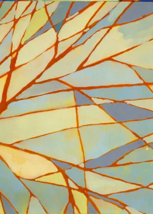 Sunny Day — Study   - Original Watercolor/Guache Painting = Abstract Landscape