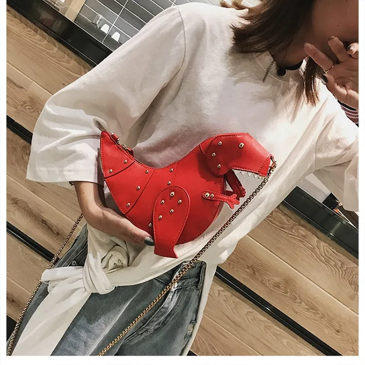 Super cute "T-Rex" dinosaur cross body bag