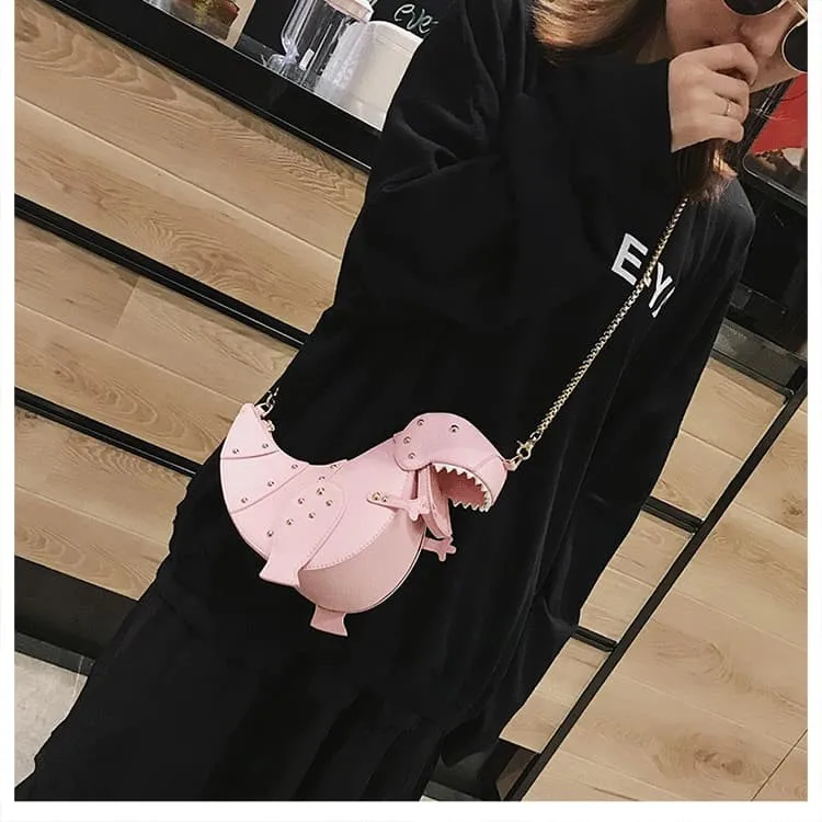 Super cute "T-Rex" dinosaur cross body bag