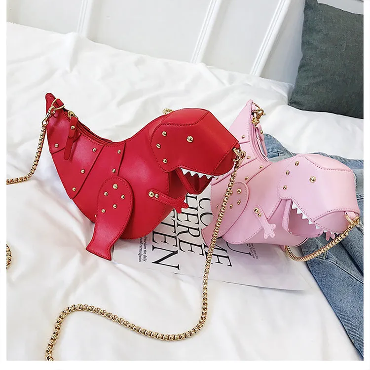 Super cute "T-Rex" dinosaur cross body bag
