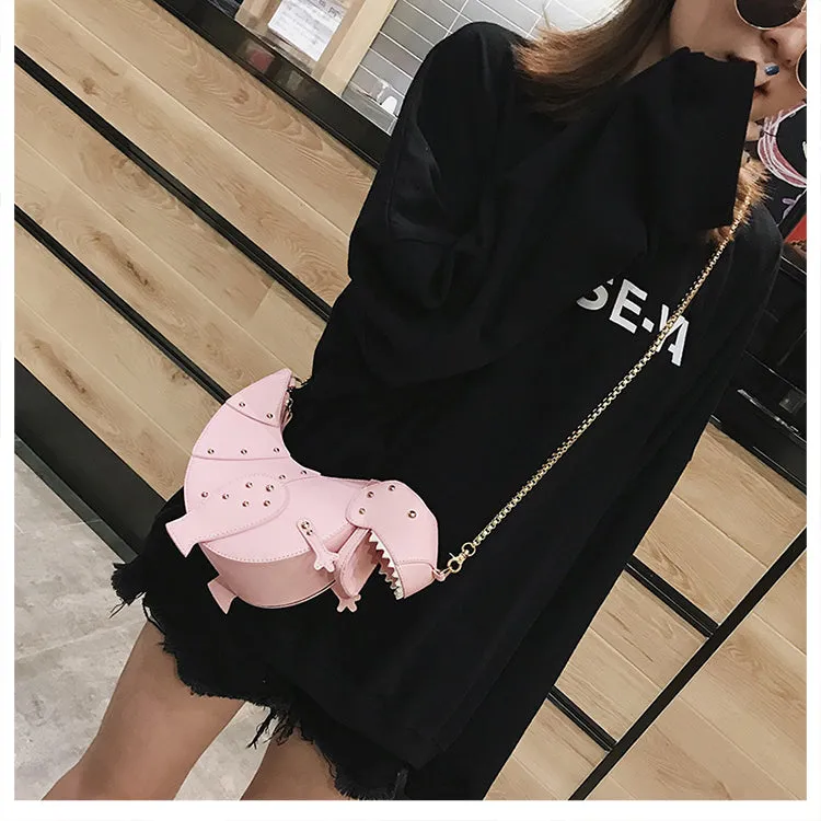 Super cute "T-Rex" dinosaur cross body bag