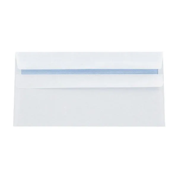 Supreme DL Envelopes 80gsm Plain Peel and Seal White (Pack of 40)