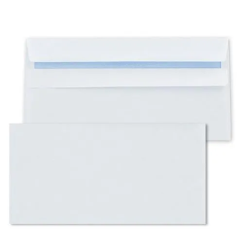 Supreme DL Envelopes 80gsm Plain Peel and Seal White (Pack of 40)