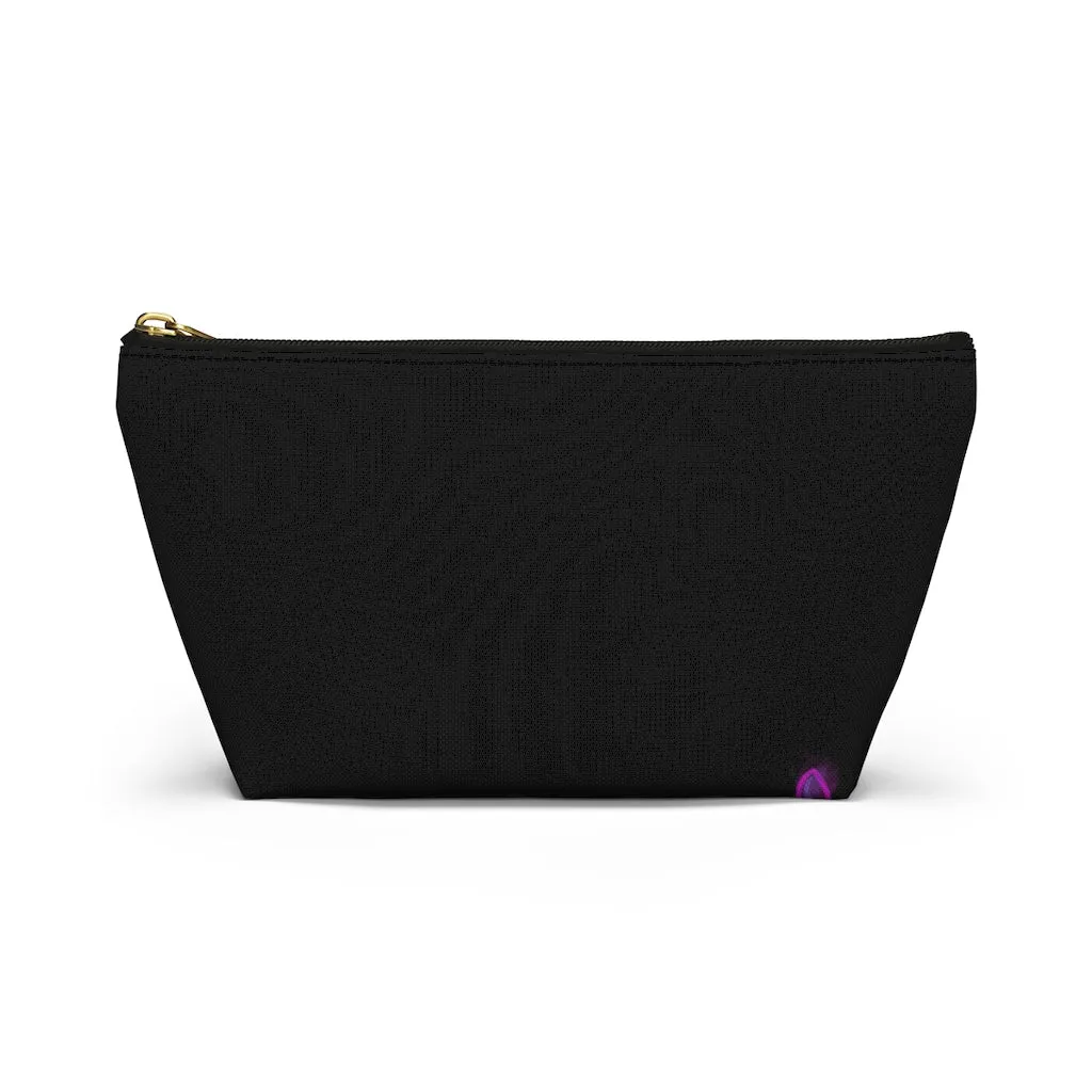 T-Bottom Accessory Pouch:  Orchid Splash - Black