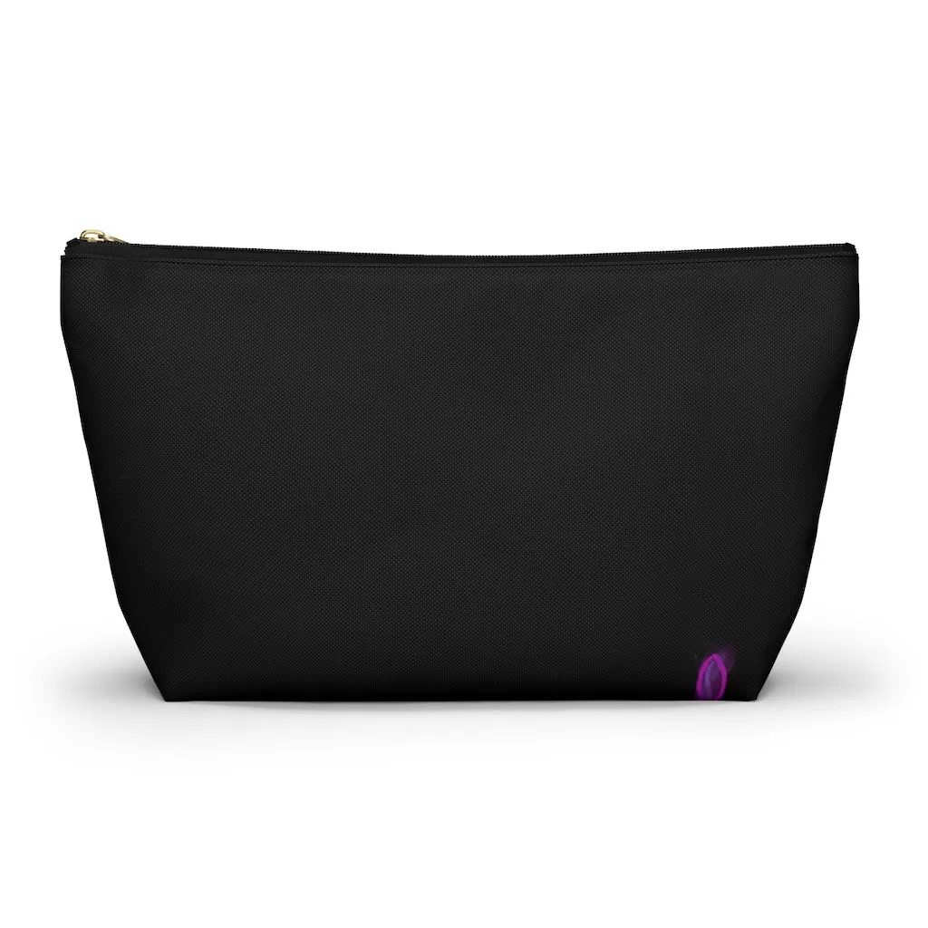 T-Bottom Accessory Pouch:  Orchid Splash - Black
