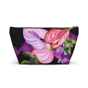 T-Bottom Accessory Pouch:  Orchid Splash - Black