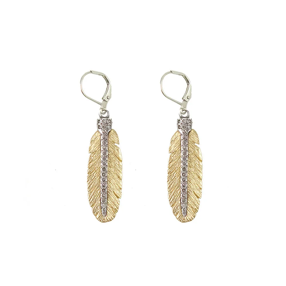 Tat2 Designs Casbah Mini Feather Earrings