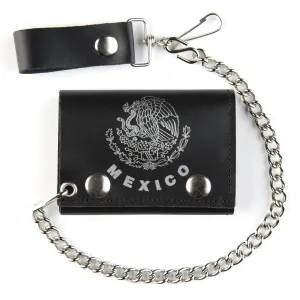 TC304-149  Tri-Fold Wallet w/ Chain- Mexico