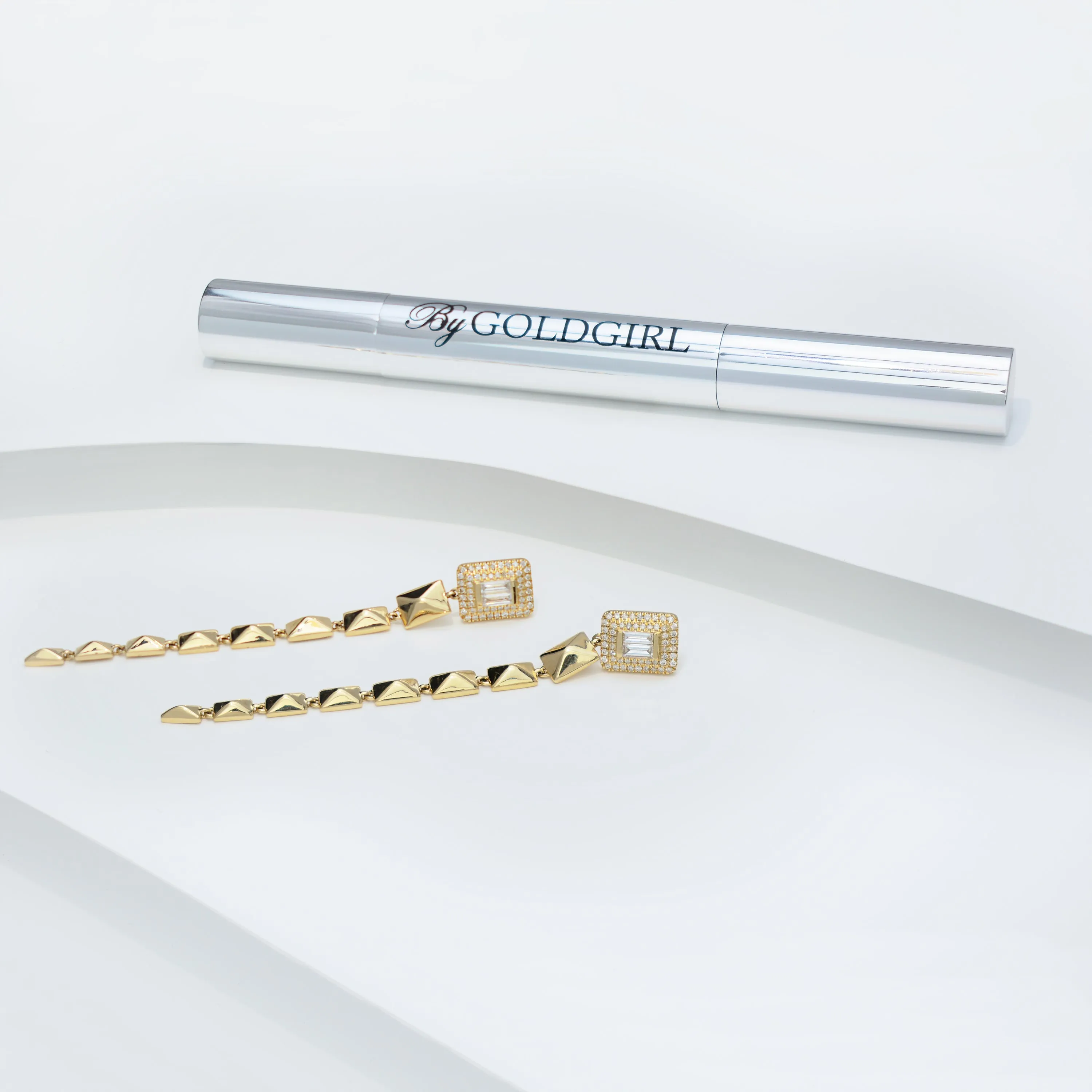 The 14K Yellow Gold Diamond GG Drop Earrings