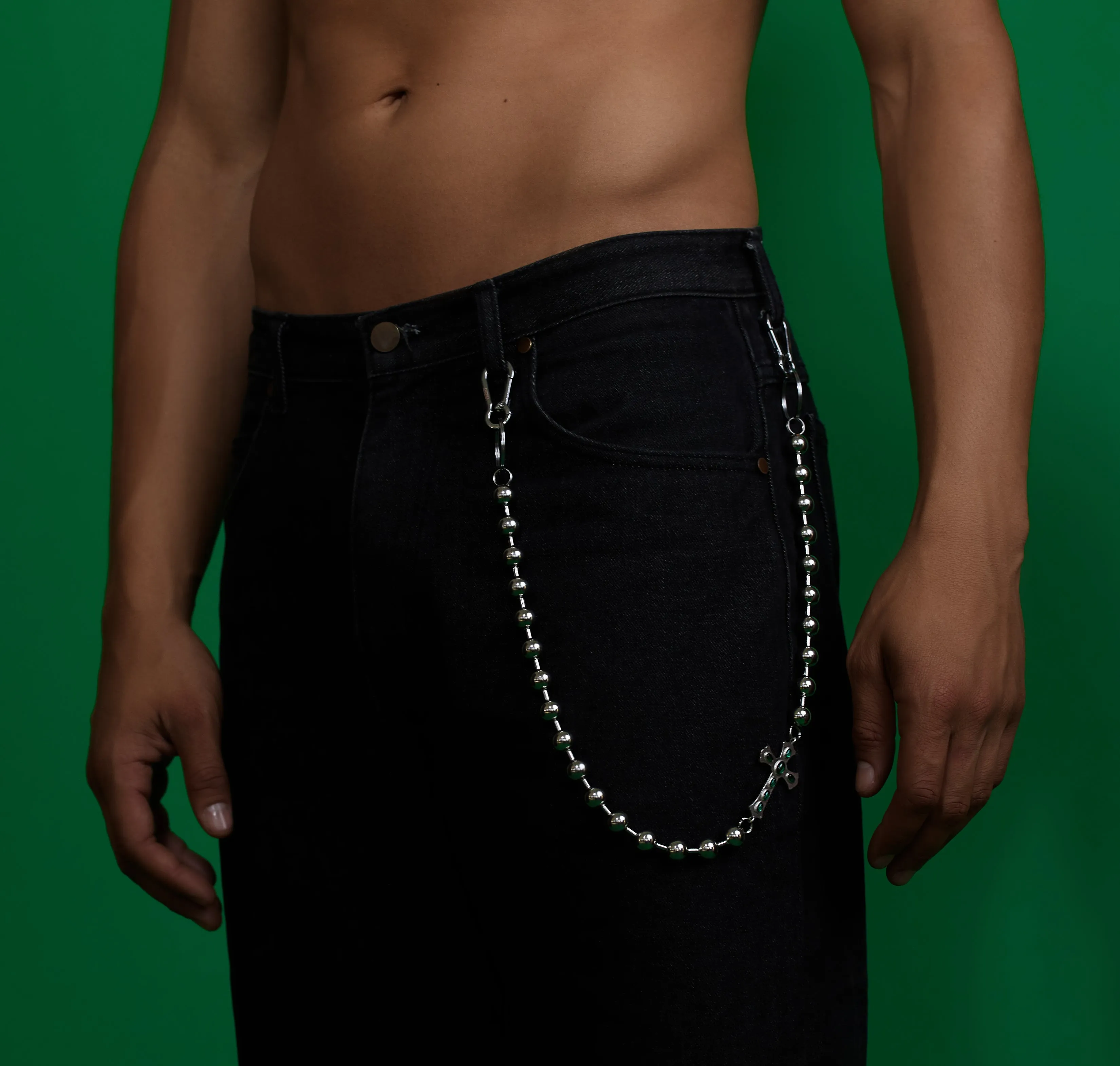 The Ball Cross Key Chain / Wallet Chain