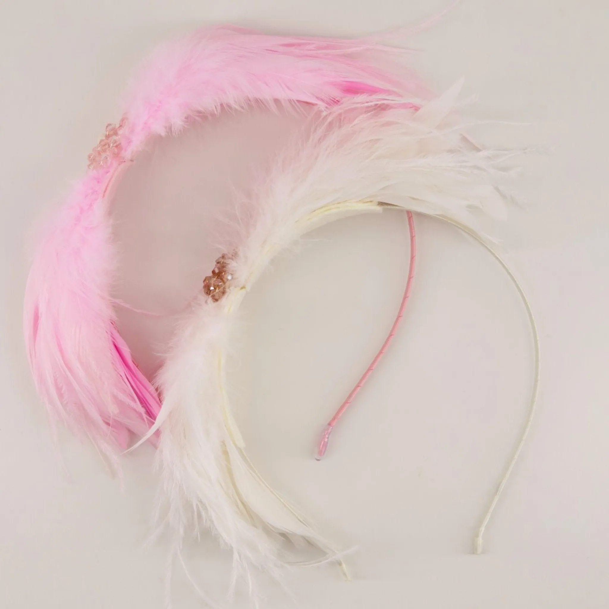 The Cassiel Feather Designer Bow Headband