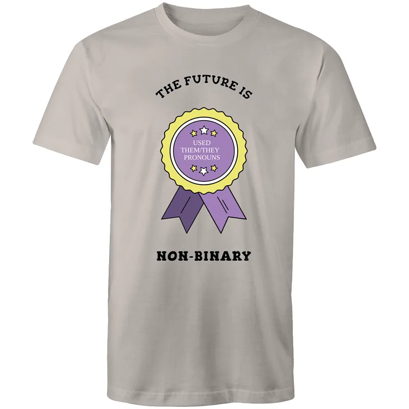 The Future is Non Binary Badge T-Shirt Unisex (NB004)