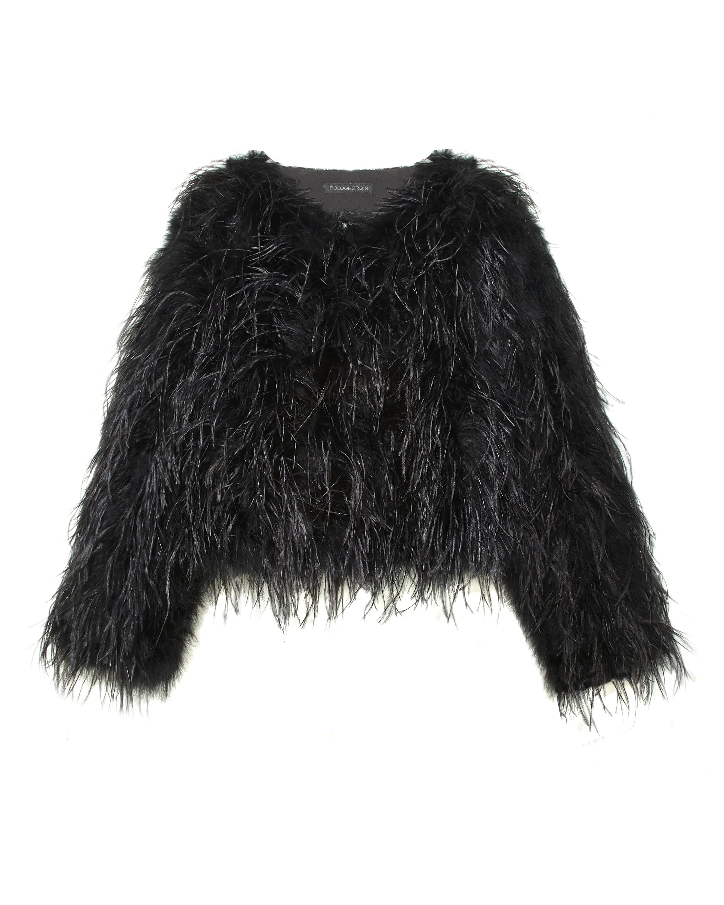 The Kiki Feather Jacket Availble in Black and White