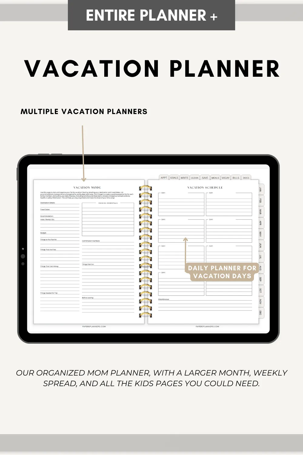 The Organized Mom - 2025 Digital Planner