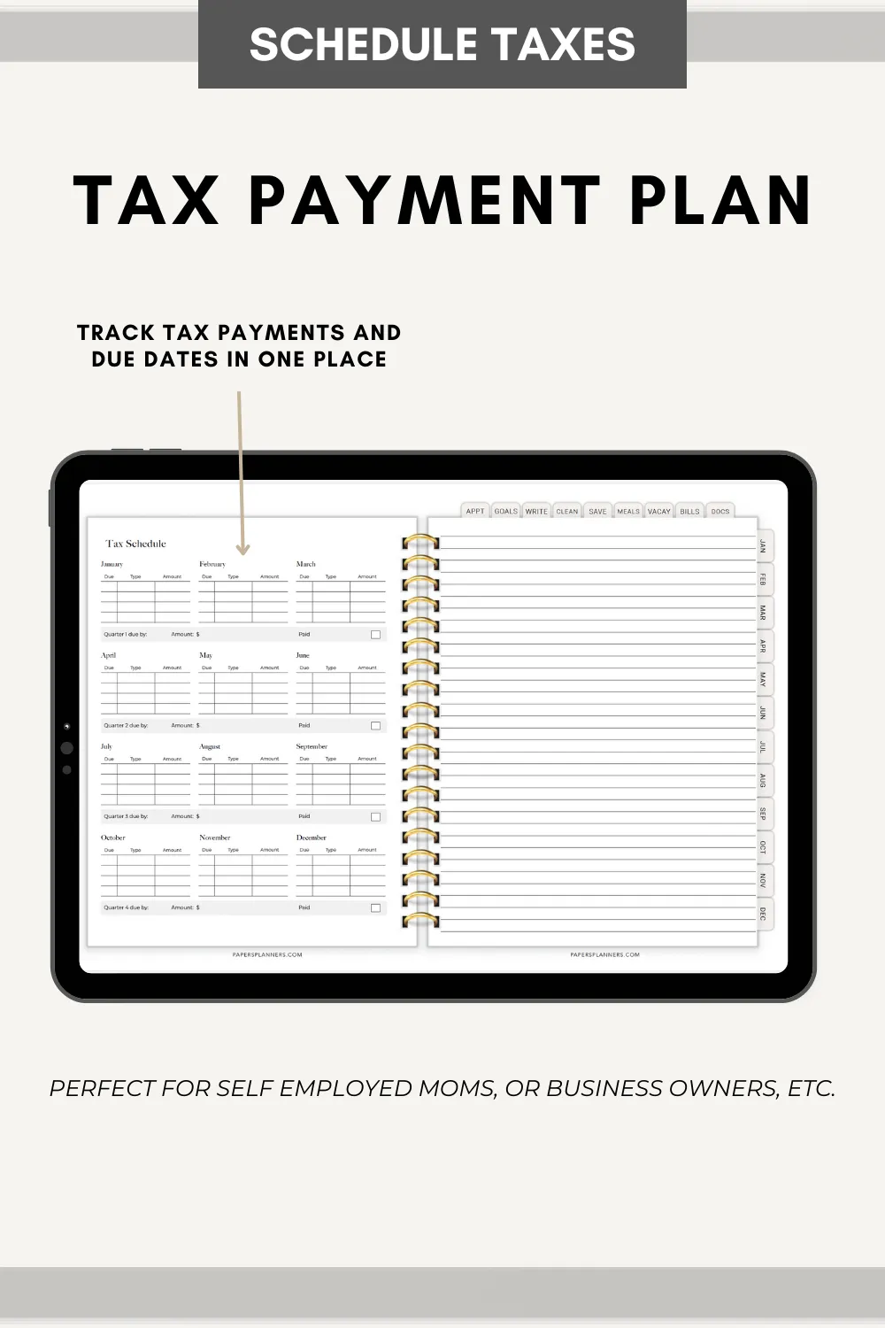 The Organized Mom - 2025 Digital Planner