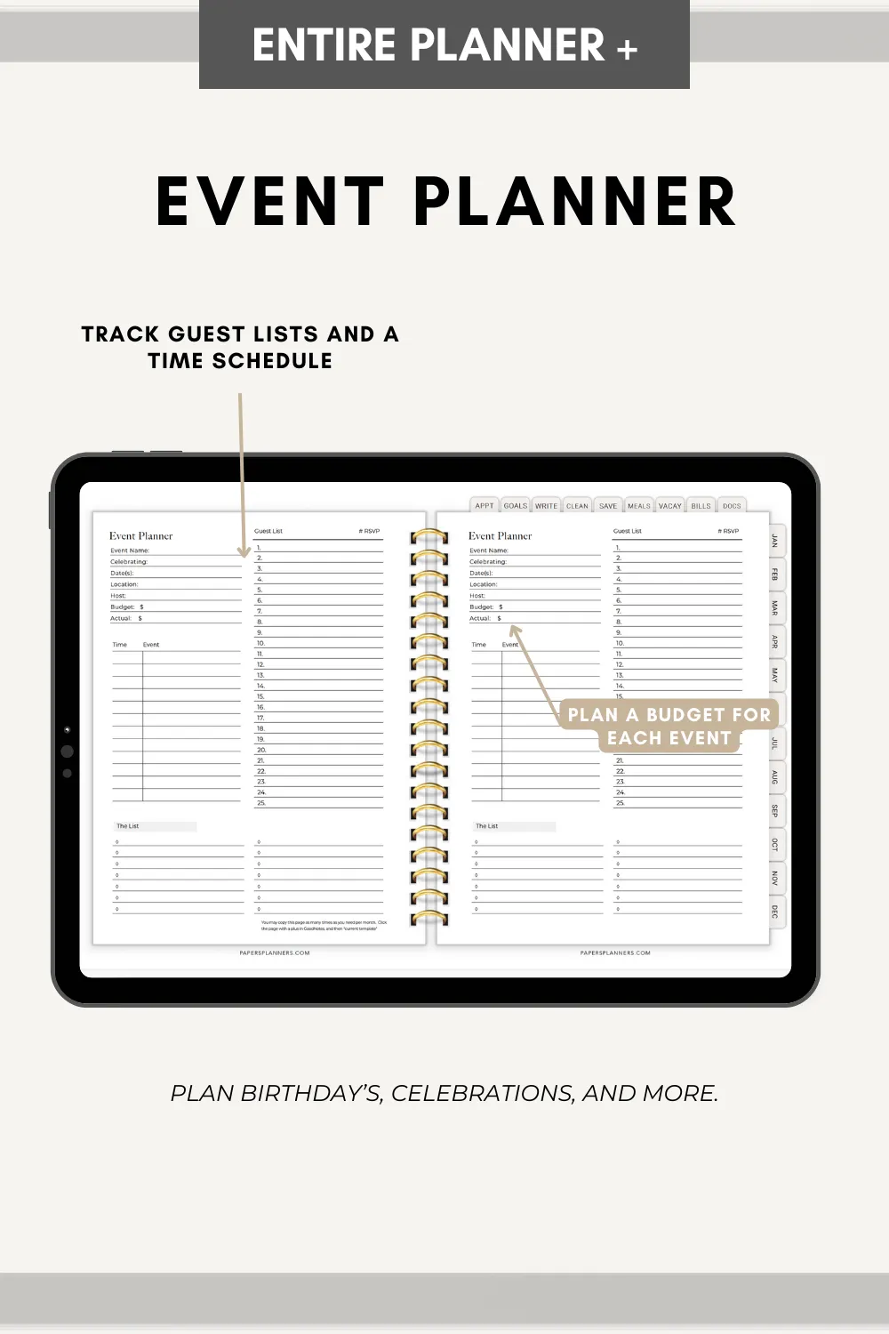 The Organized Mom - 2025 Digital Planner