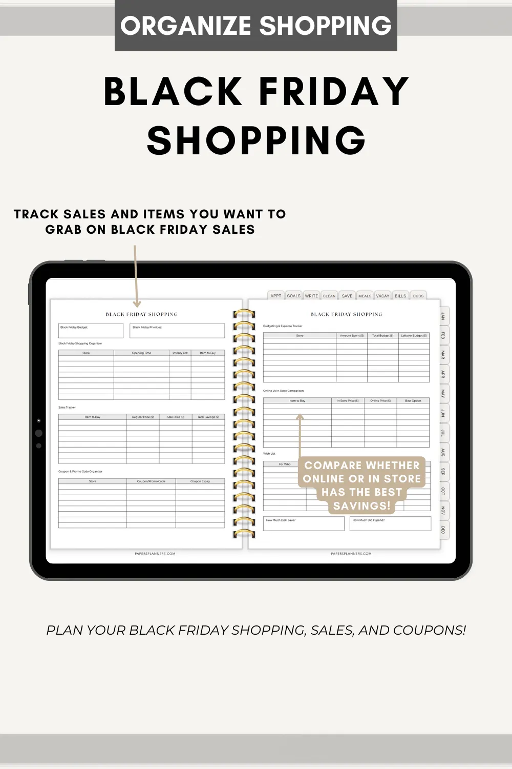 The Organized Mom - 2025 Digital Planner