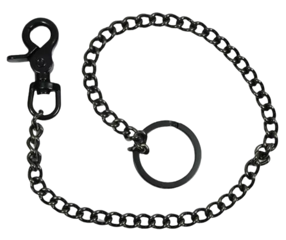 The "Breaking the Chains" Gun Metal Wallet Chain