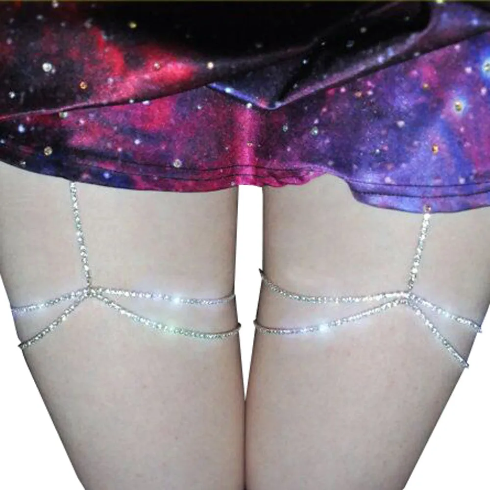 Thigh chain Crystal studded