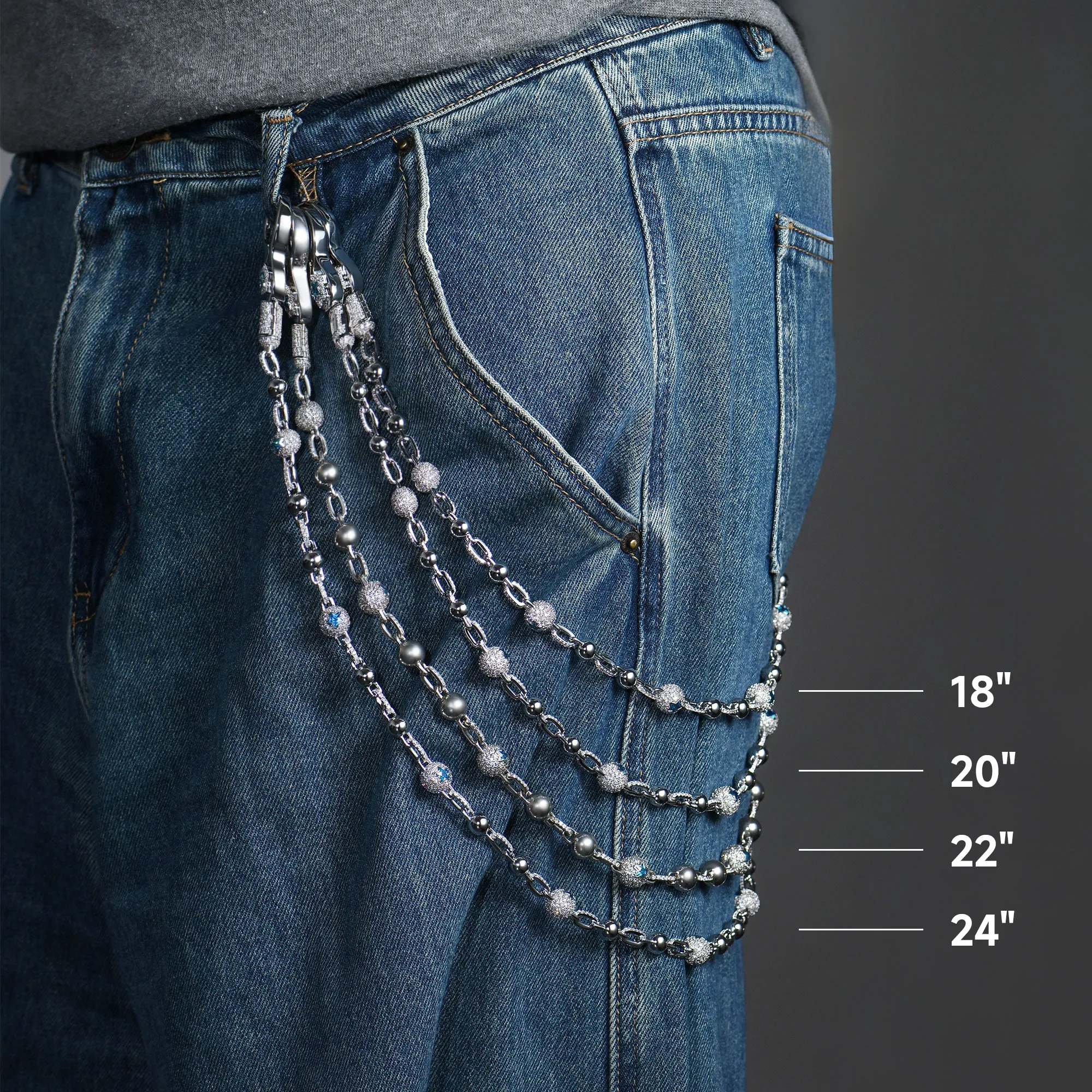 Thorned Cuban Wallet Chain