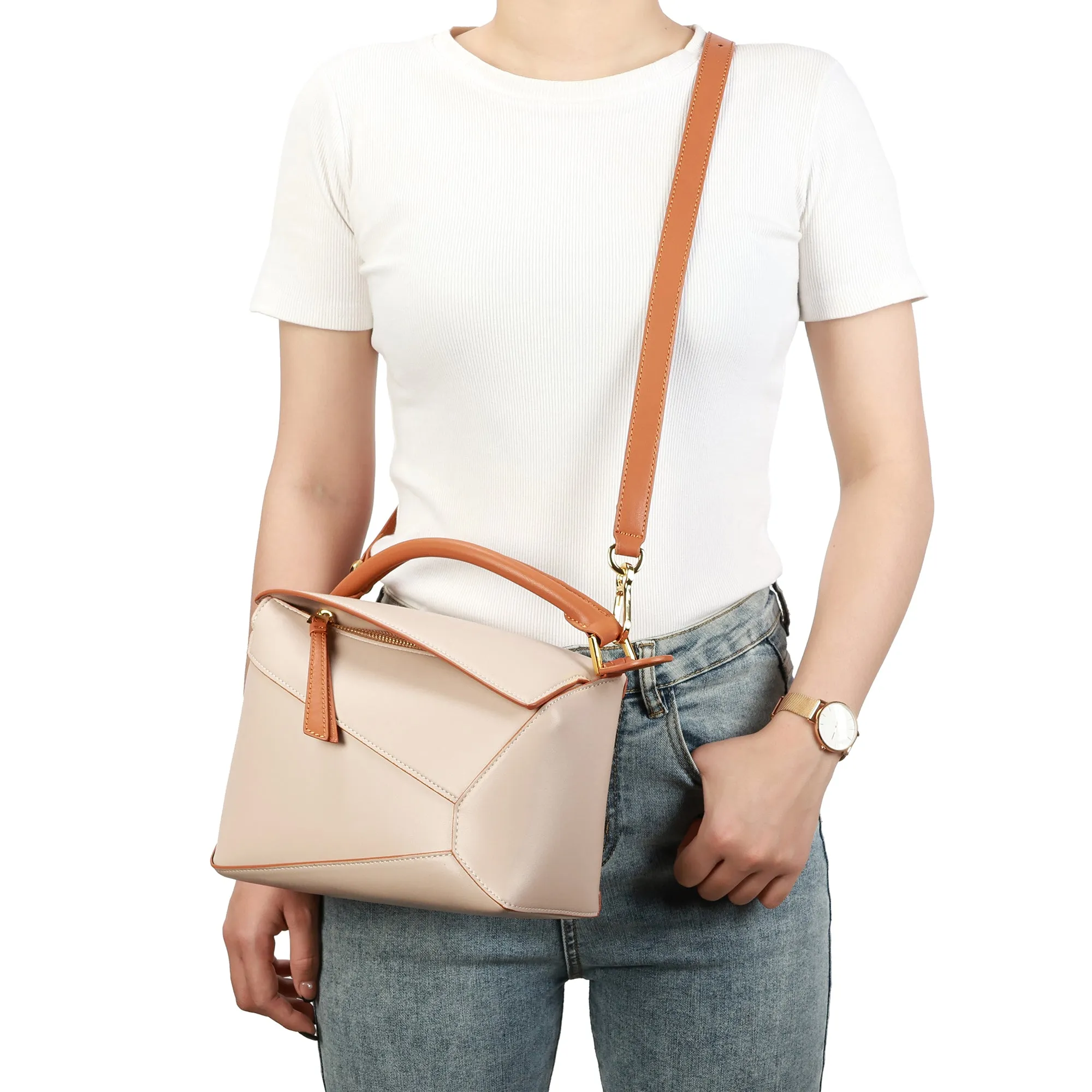 Tiffany & Fred Smooth Leather Crossbody/Shoulder Bag