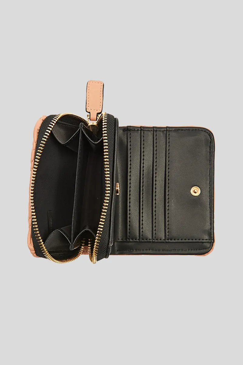 Tinette Small Wallet Synthetic - Old Pink