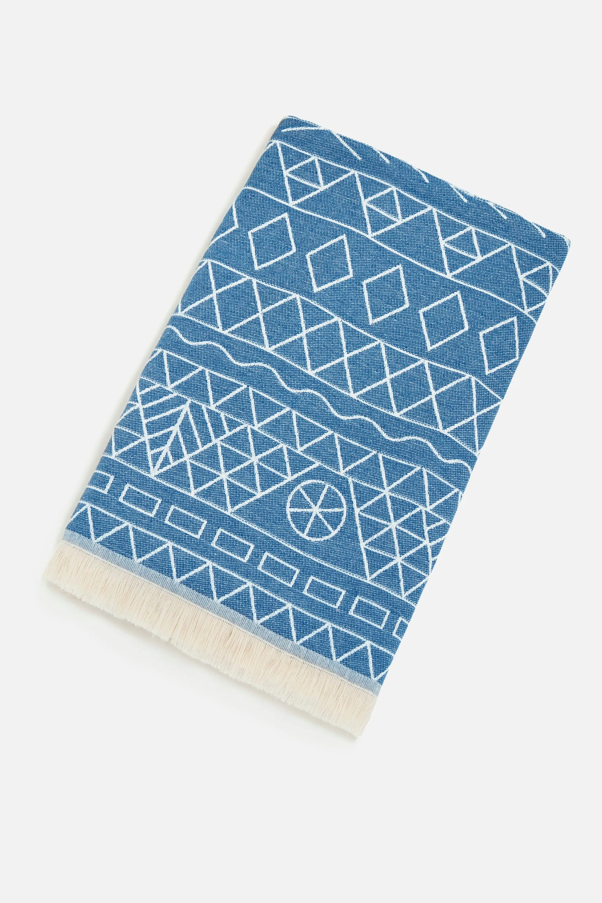 Tinos Bright Blue | Double Feather Beach Towel