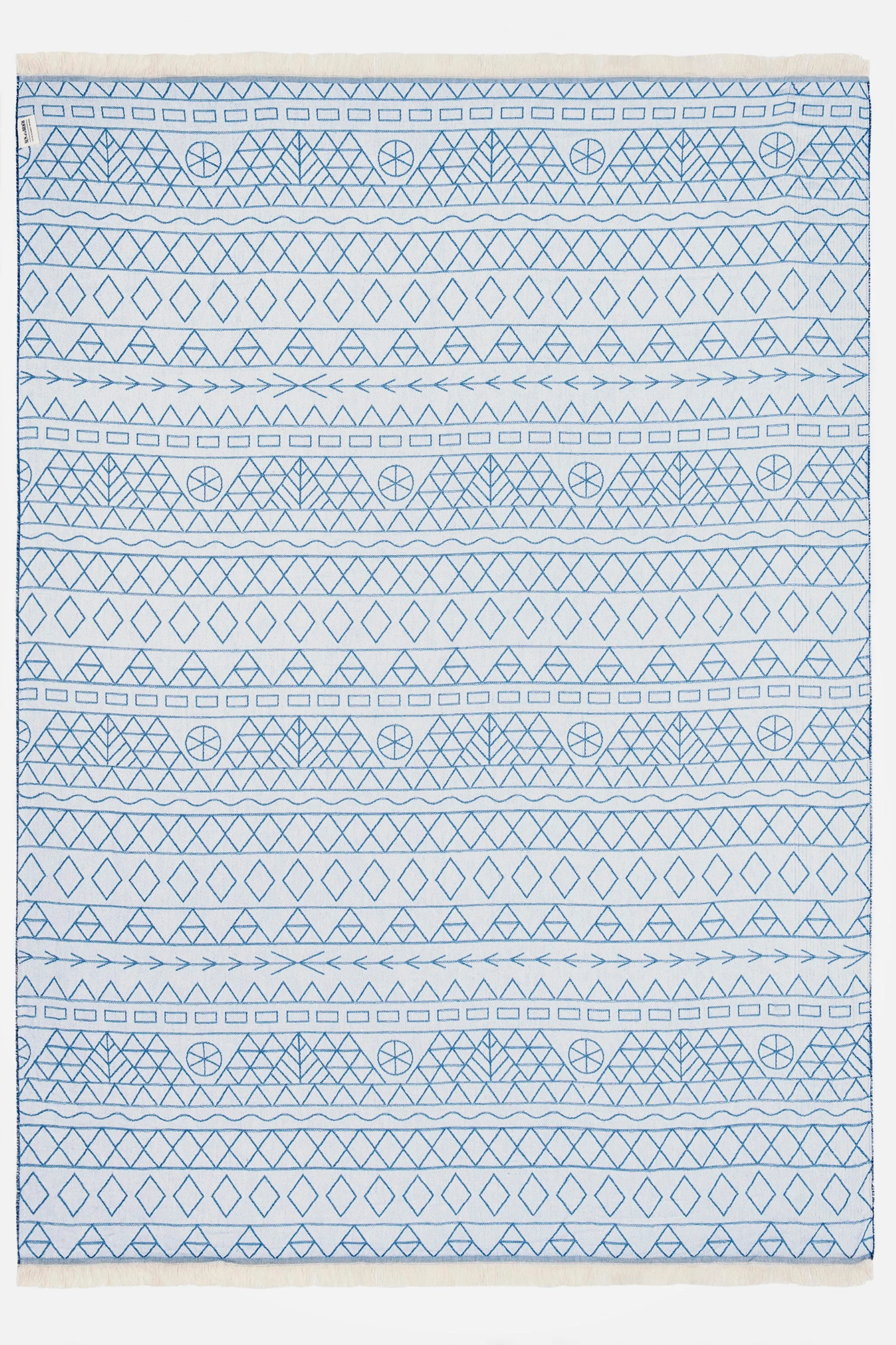 Tinos Bright Blue | Double Feather Beach Towel