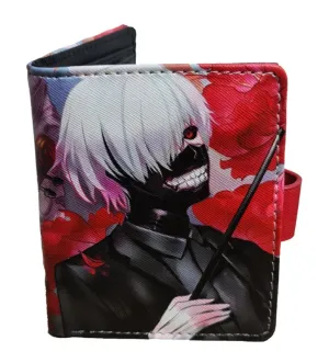 Tokyo Ghoul Anime Wallet - Ken Kaneki and Touka Kirishima - Unisex - Black / Premium PVC Leather