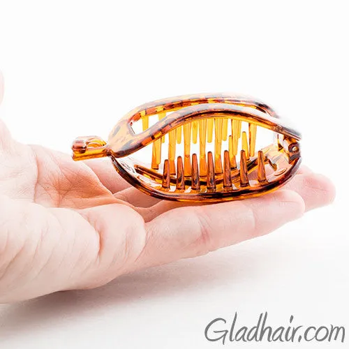 Tortoise Clincher Snap Lock Plastic Ponytail
