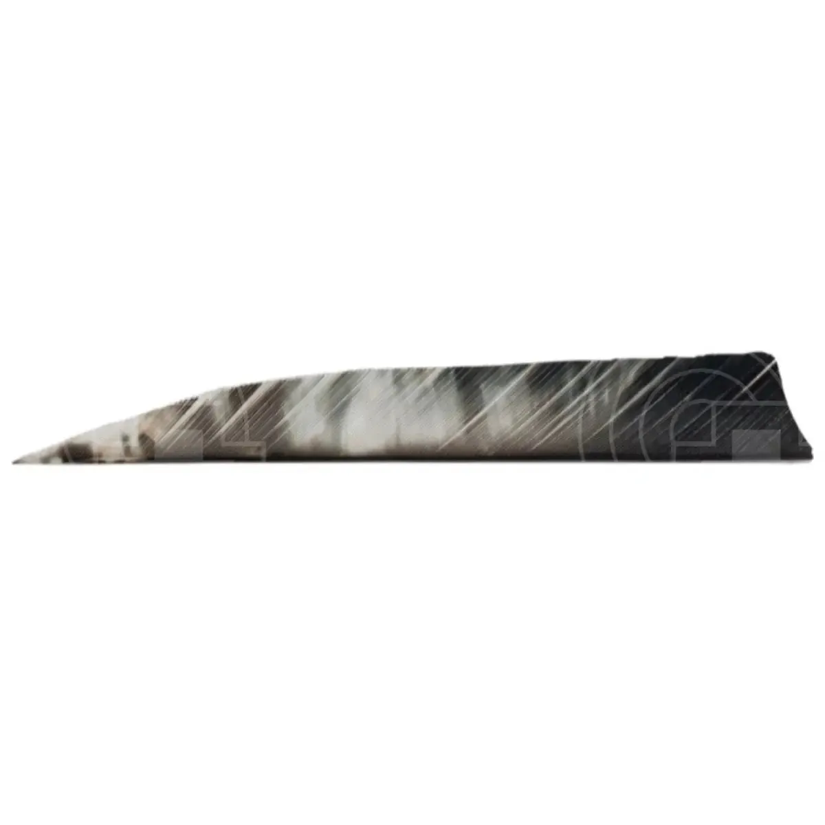 Tre Camo Colour 3.0" Shield Cut Feathers RW (12 Pack)