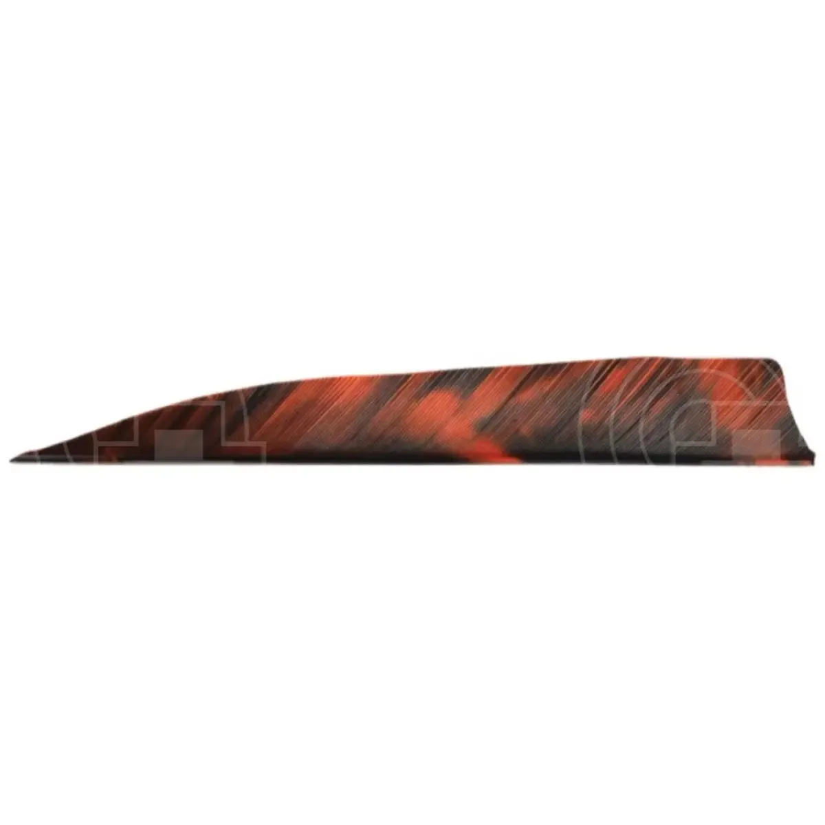 Tre Camo Colour 3.0" Shield Cut Feathers RW (12 Pack)