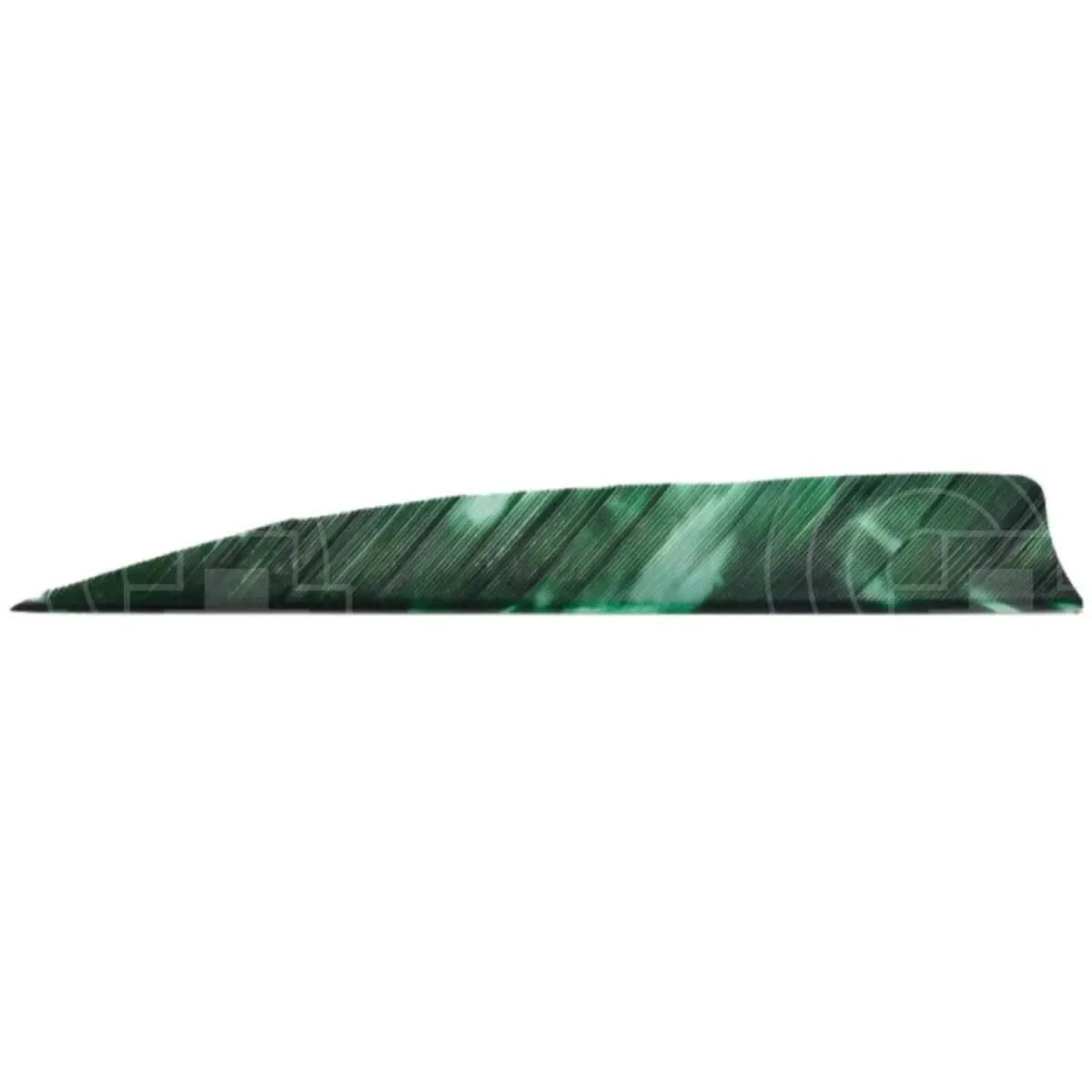 Tre Camo Colour 3.0" Shield Cut Feathers RW (12 Pack)