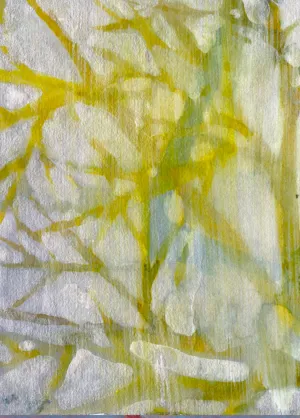 Tree Dream — Study   - Original Watercolor/Guache Painting = Abstract Landscape