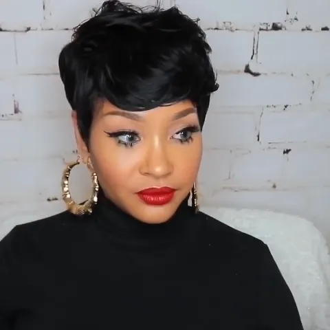 Trend black short wig