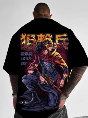 Trend Fashionable Anime Print T-shirt