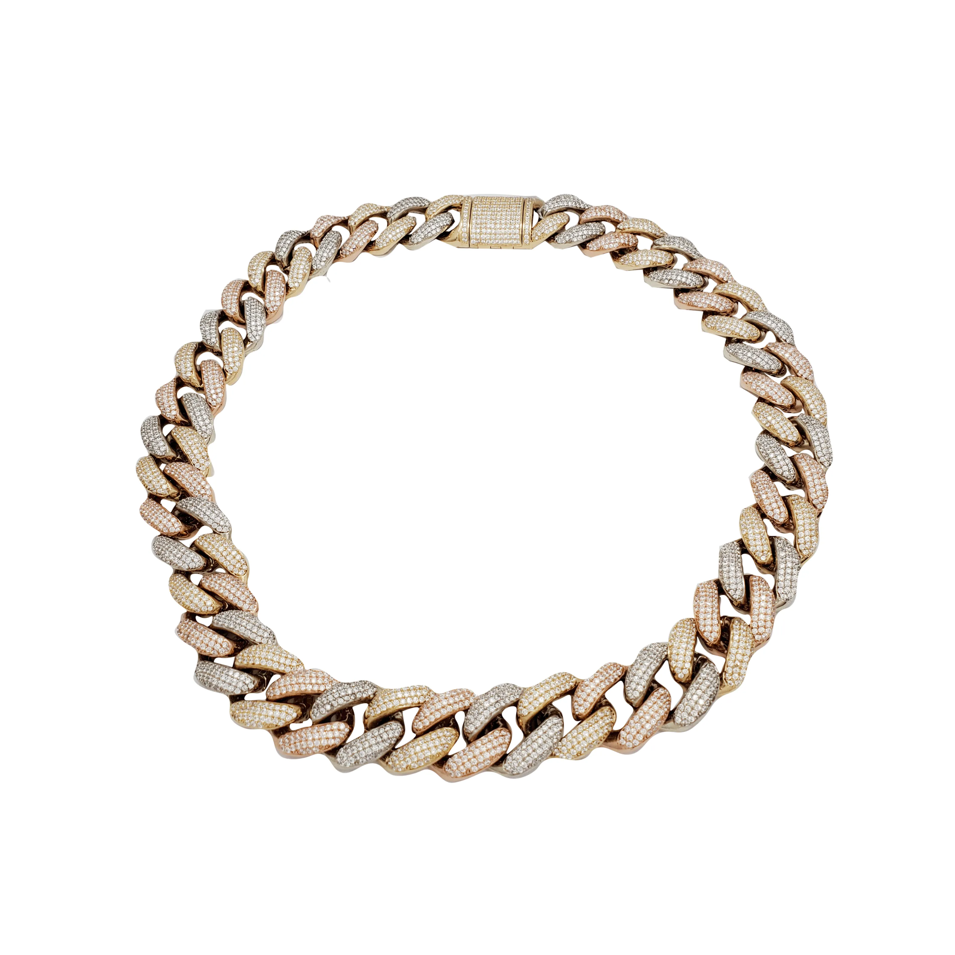 Tricolor Monaco Bracelet (14K)