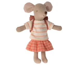 Tricycle Mouse, Big Sister- Coral
