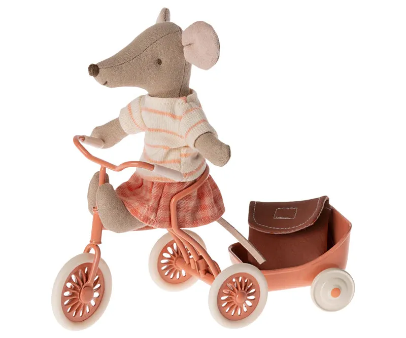 Tricycle Mouse, Big Sister- Coral